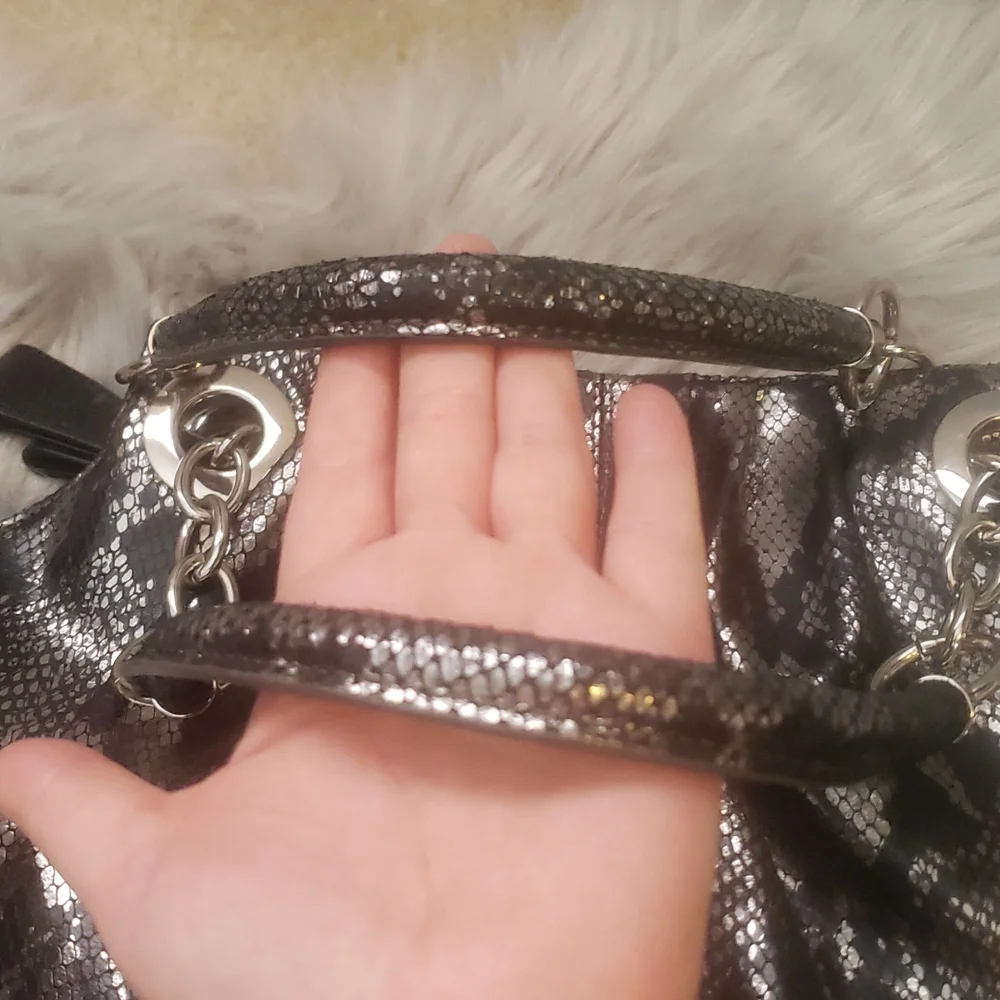 Cynthia Rowley Leather Snakeskin Hobo Bag
